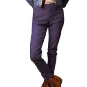 Jil Sander Onward Luxury Group Spa Flat Front Navy Straight Trouser Size 36